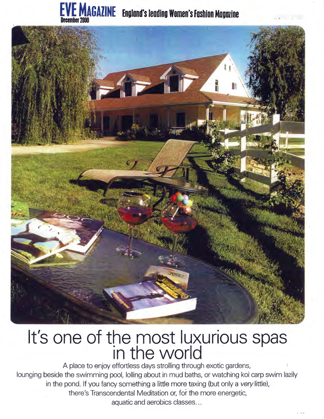 Eve Magazine UK feature on Canyon View Ranch luxury dog spa Topanga California