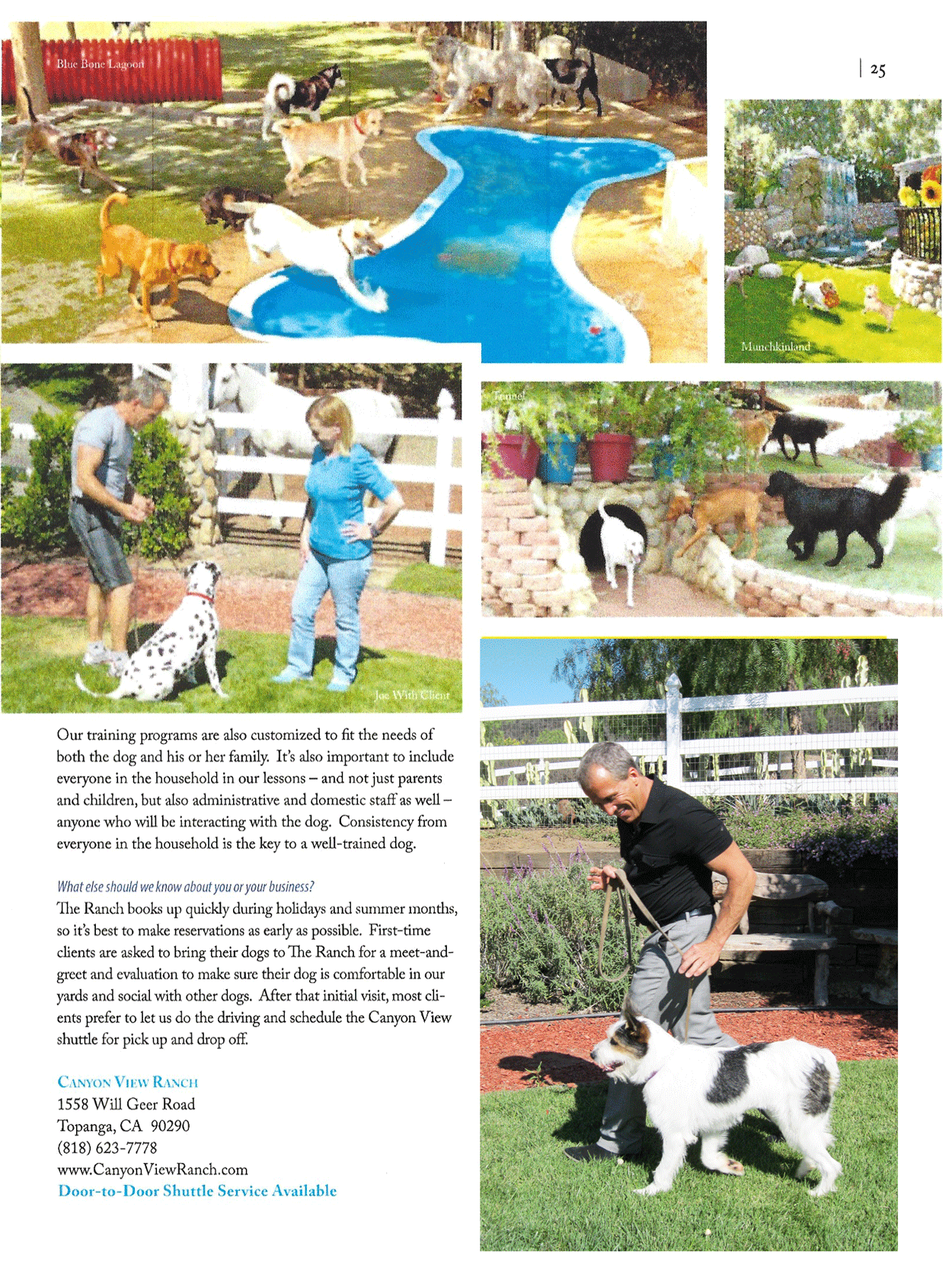 Hidden Hills Spotlight sponsor feature Canyon View Ranch Topanga page 2